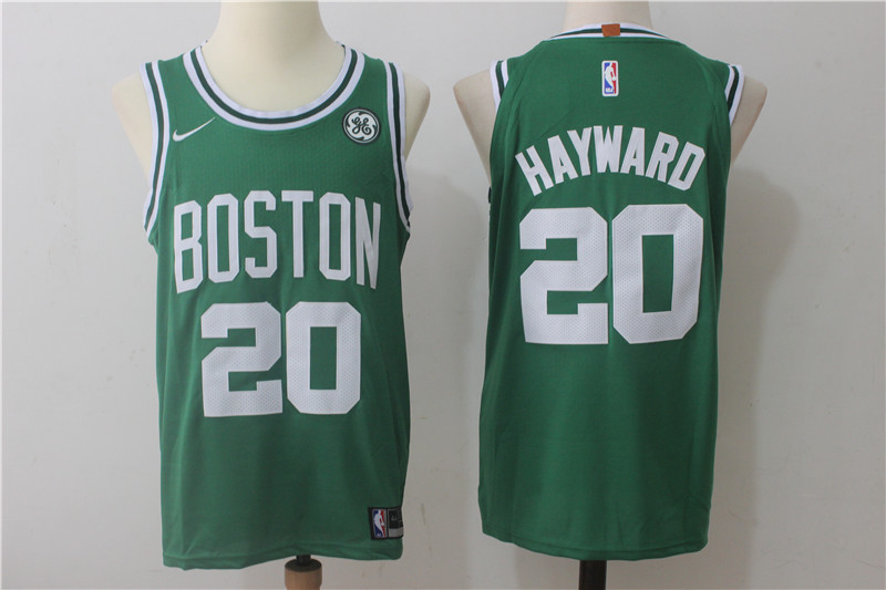 Men Boston Celtics #20 Hayward Green Game Nike NBA Jerseys